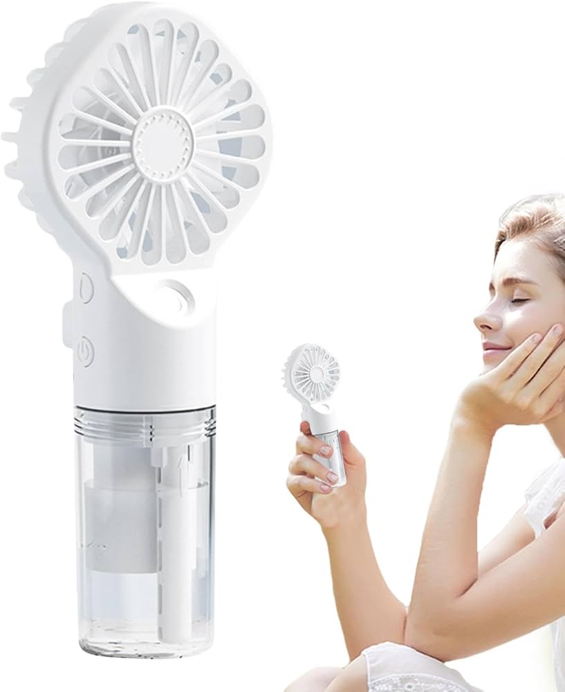 Mini Handventilator met waterspray en USB oplader