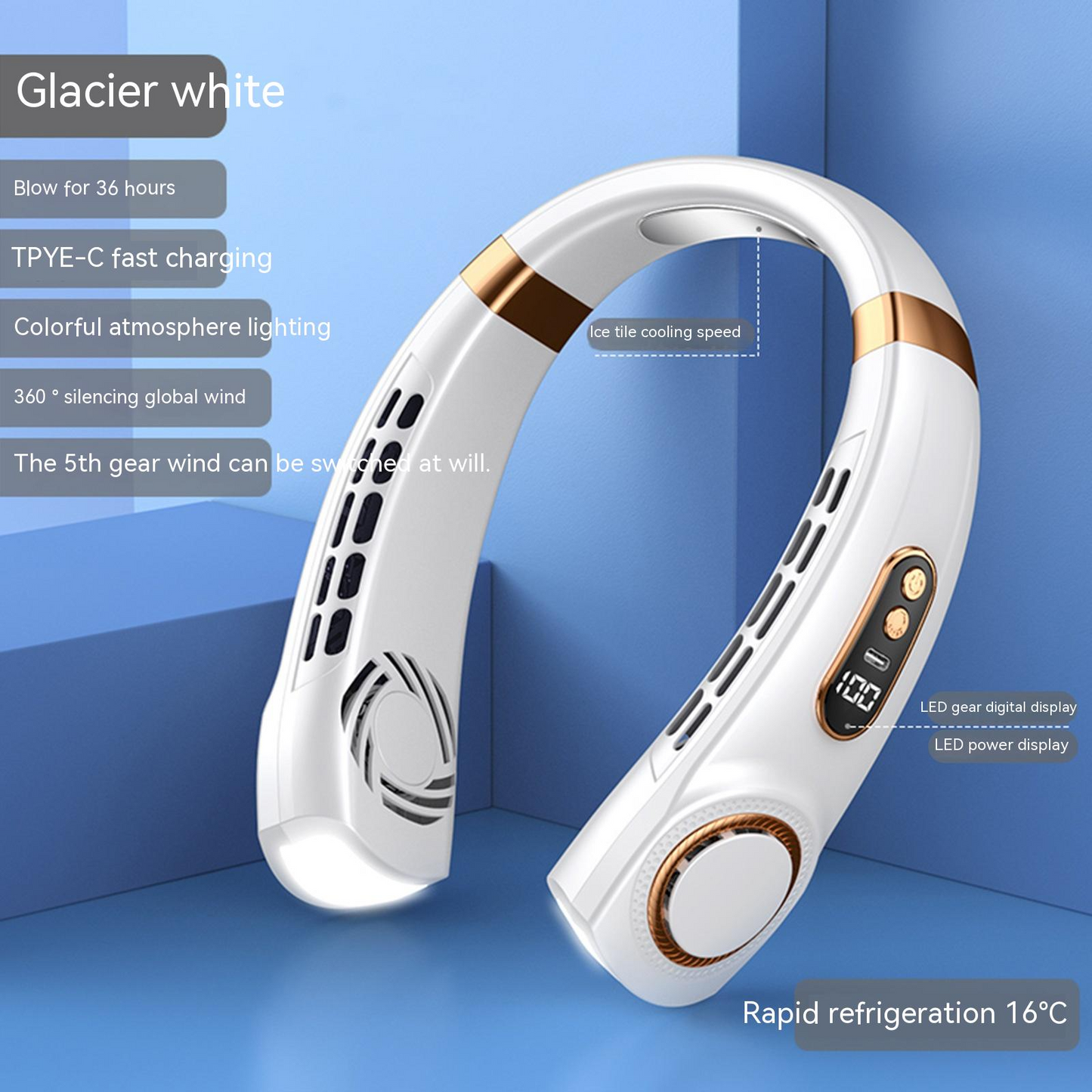 NeckBreezeBand – Verkoelende & Stille Nekventilator
