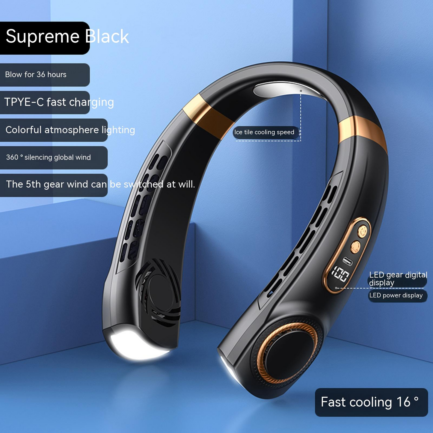 NeckBreezeBand – Verkoelende & Stille Nekventilator